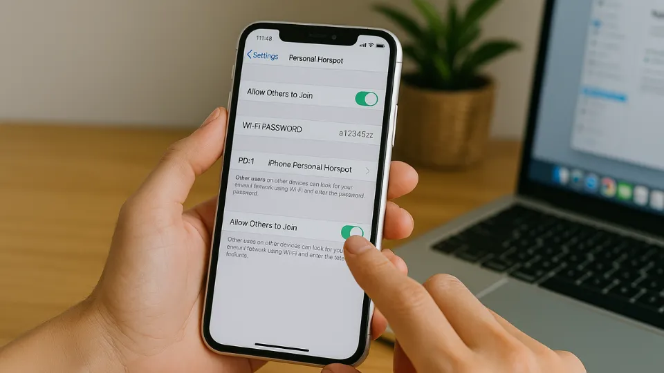 cara mengatur hotspot di iphone